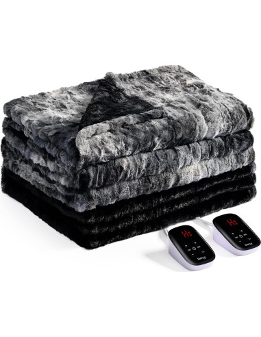 Manta Eléctrica Bearhug Queen 213x229 cm Doble Cara 10 Calores