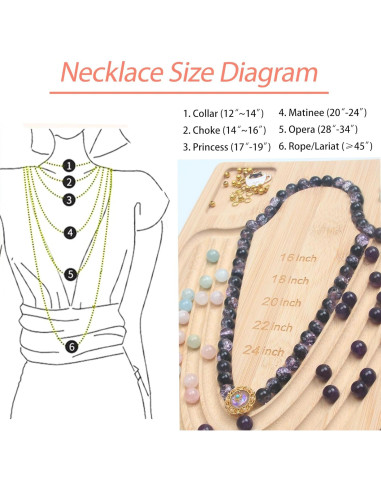 Tablero de cuentas HSZCTUY para hacer pulseras y collares