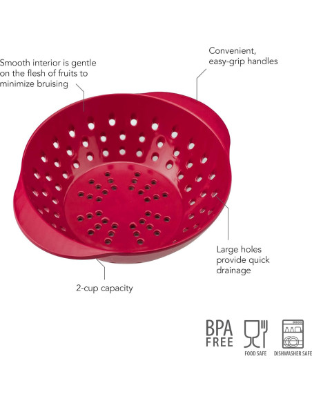 Colador Mini Berry Tovolo Melamina Cayena BPA-Free