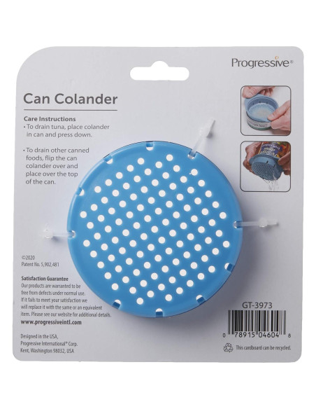 Colador de Lata de Mano Prepworks 11.4 cm Azul