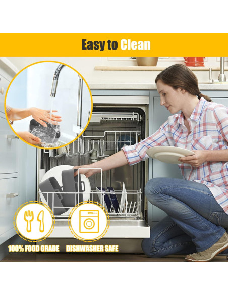 Forros de Silicona MMH para Freidora de Aire 6-8QT Gris