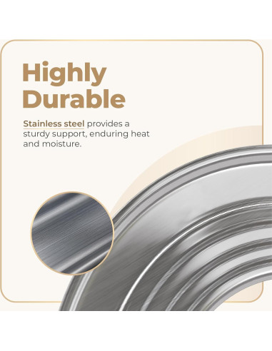 Anillo de Vapor Acero Inoxidable Prime Home 16.3 cm