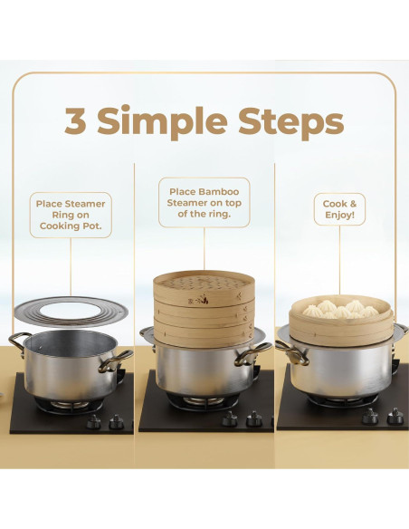 Anillo de Vapor Acero Inoxidable Prime Home 16.3 cm