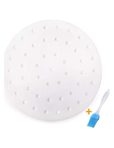 100 Forros de Freidora de Aire Vancens 23 cm Antiadherentes