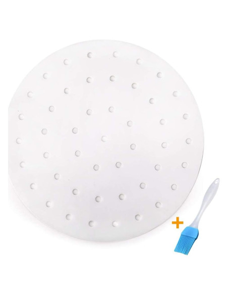 100 Forros de Freidora de Aire Vancens 23 cm Antiadherentes