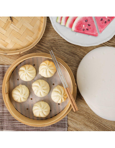 100 Forros de Freidora de Aire Vancens 23 cm Antiadherentes