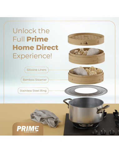 Anillo de Vapor Acero Inoxidable Prime Home 16.3 cm