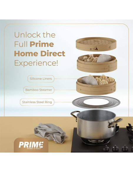 Anillo de Vapor Acero Inoxidable Prime Home 16.3 cm