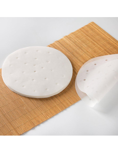 100 Forros de Freidora de Aire Vancens 23 cm Antiadherentes