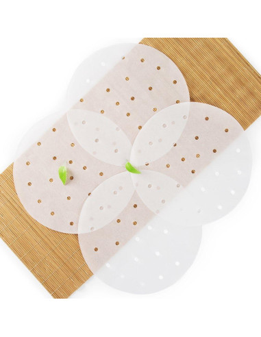 100 Forros de Freidora de Aire Vancens 23 cm Antiadherentes