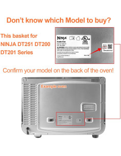 Cesta de Horno de Aire Ninja Foodi DT201 DT251 36.5x29cm 2