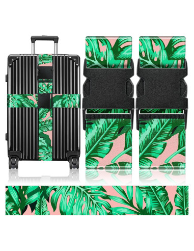 Correas de Equipaje Slohif Nylon Ajustables 2 Piezas Boho