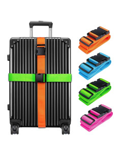 Correas de Equipaje Collwait 4 Colores Ajustables 70"