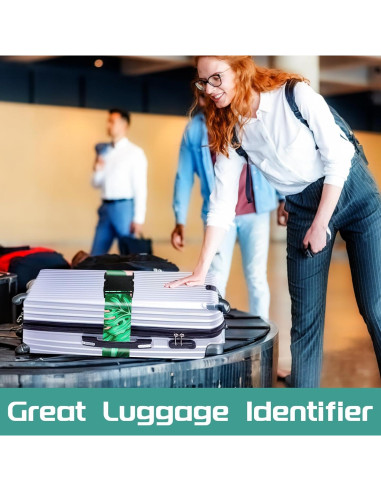 Correas de Equipaje Slohif Nylon Ajustables 2 Piezas Boho