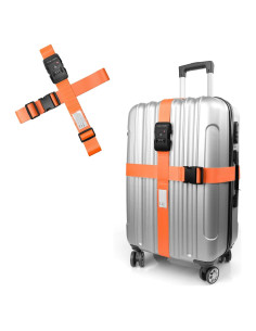Correas de Equipaje Travel Inspira Naranja Ajustables 120-205 cm