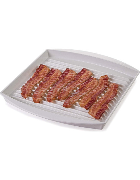 Parrilla de Tocino Microondas Progresivo Internacional Blanca