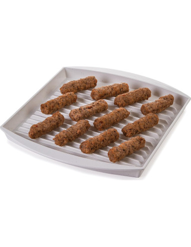 Parrilla de Tocino Microondas Progresivo Internacional Blanca