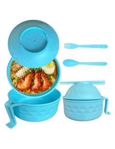 Tazón de Ramen RONSOOBA 0.95 kg Microondas Azul