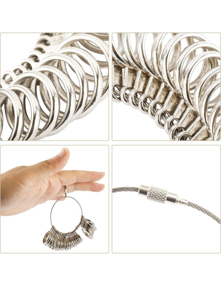 Juego de herramientas para joyería - Mandril, Martillo y Medidores