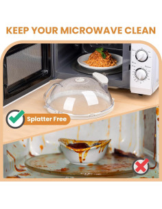 Cubierta de Microondas Gracenal 26.4 cm Beige con Mango 2