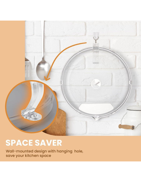 Cubierta de Microondas Gracenal 26.4 cm Beige con Mango