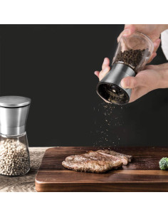 Juego de Molinillos de Sal y Pimienta Mincham Acero Inoxidable 2