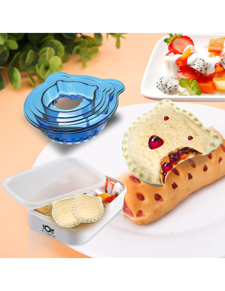 Cortador y Sellador de Sándwich YUMKT Oso Azul 5 Piezas Cortador y Sellador de Sándwich YUMKT Oso Azul 5 Piezas