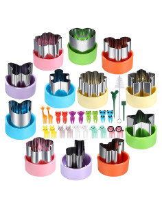 Set 12 Cortadores de Galletas FIRETREESILVERFLOWER 3.81 cm