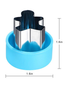 Set 12 Cortadores de Galletas FIRETREESILVERFLOWER 3.81 cm 2