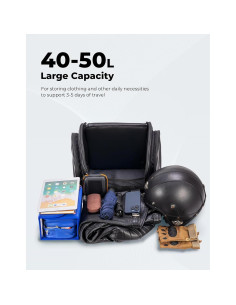 Bolsa de Cola de Motocicleta KEMIMOTO 40-50L Impermeable 2