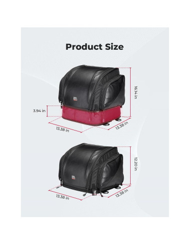 Bolsa de Cola de Motocicleta KEMIMOTO 40-50L Impermeable