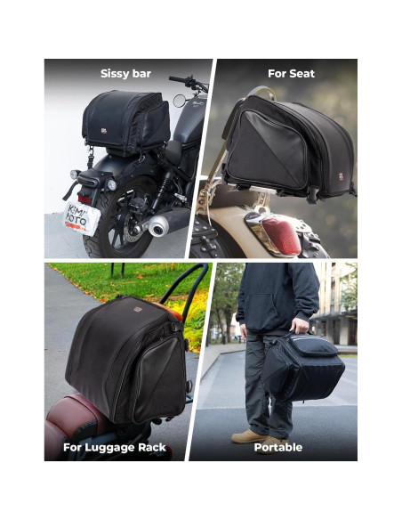Bolsa de Cola de Motocicleta KEMIMOTO 40-50L Impermeable
