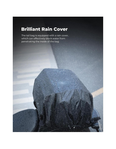 Bolsa de Cola de Motocicleta KEMIMOTO 40-50L Impermeable