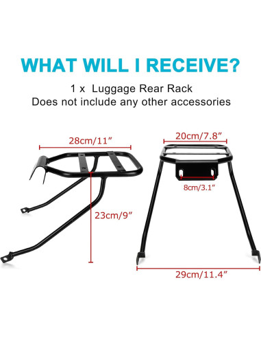 Soporte Trasero de Equipaje PSLER para ZOOMER RUCKUS NPS50