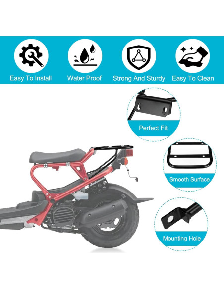 Soporte Trasero de Equipaje PSLER para ZOOMER RUCKUS NPS50