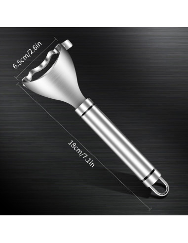 Pelador de Maíz Perla Dorada Acero Inoxidable Ergonómico