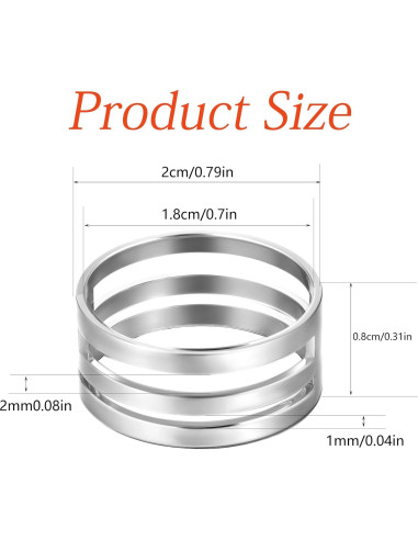 Herramienta Abridora de Anillos de Salto ZEYIYER 2 Piezas Plata