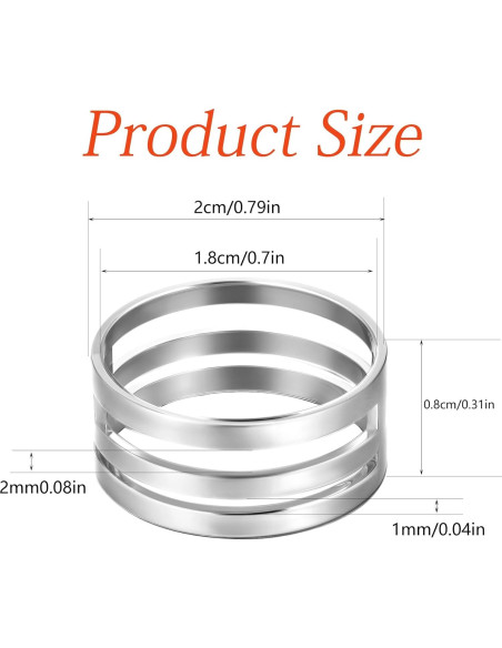 Herramienta Abridora de Anillos de Salto ZEYIYER 2 Piezas Plata