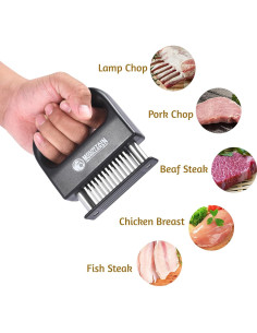 Ablandador de Carne Mountain Grillers 48 Cuchillas Acero Inoxidable 2