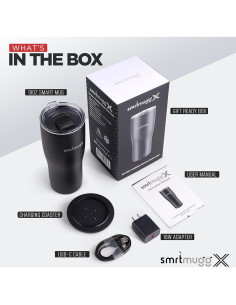 Taza calefaccionada SmrtMugg X 560 ml con control LCD 2
