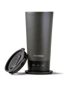Nextmug Go - Taza de viaje autocalentable 16 oz Grafito