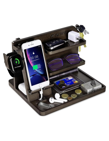 Organizador de Mesita de Noche Madera 1TG Tactical Ajustable