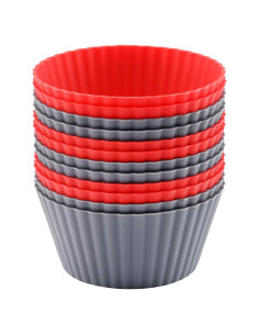 Paquete de 12 Tazas de Silicona Jumbo Mirenlife 9.5 cm