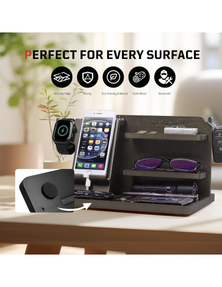 Organizador de Mesita de Noche Madera 1TG Tactical Ajustable