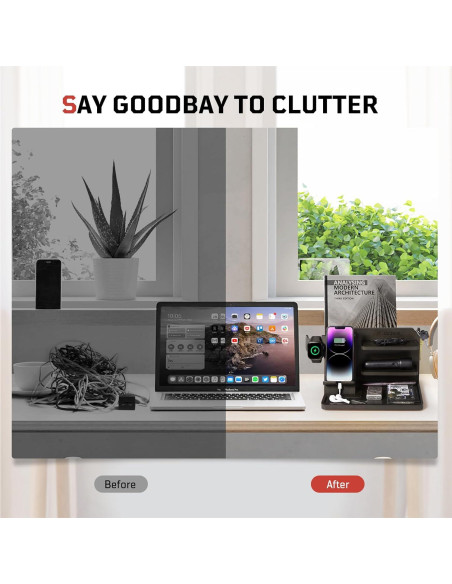 Organizador de Mesita de Noche Madera 1TG Tactical Ajustable