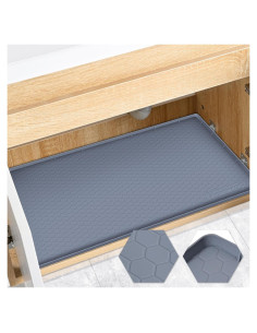 Alfombrilla Impermeable FORWOS 86,36x55,88 cm Gris