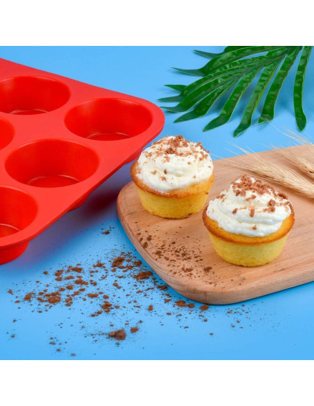 Molde de Silicona para Muffins CAKETIME 12 Tazas Antiadherente