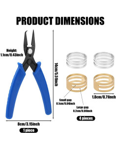 Juego de 5 herramientas para abrir anillos Gosknor - Alicates y abridores 2