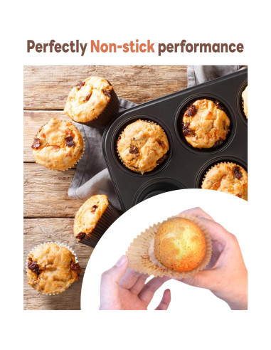 Forros para Cupcakes Bake Choice 200 Piezas 5 cm Naturales