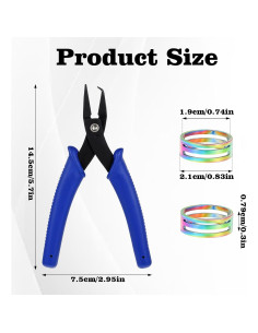 Alicates Abre Anillos de Salto Aysatogc, 3 Piezas, Acero Inoxidable 2